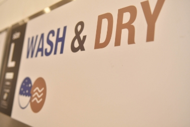 WASHとDRYの文字